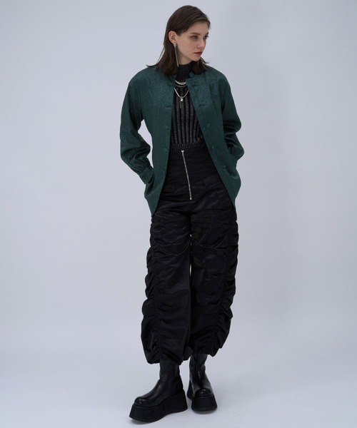 HARE（ハレ）の「アソートチャイナシャツ(HARE)（シャツ/ブラウス・レディース・ブルー/ブラック/ライトグレー/グリーン・FREE）」の9枚目の写真