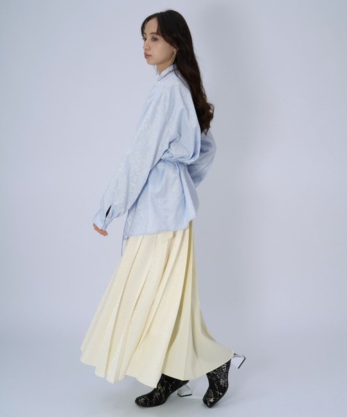 HARE（ハレ）の「アソートチャイナシャツ(HARE)（シャツ/ブラウス・レディース・ブルー/ブラック/ライトグレー/グリーン・FREE）」の11枚目の写真