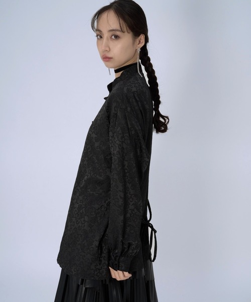 HARE（ハレ）の「アソートチャイナシャツ(HARE)（シャツ/ブラウス・レディース・ブルー/ブラック/ライトグレー/グリーン・FREE）」の17枚目の写真