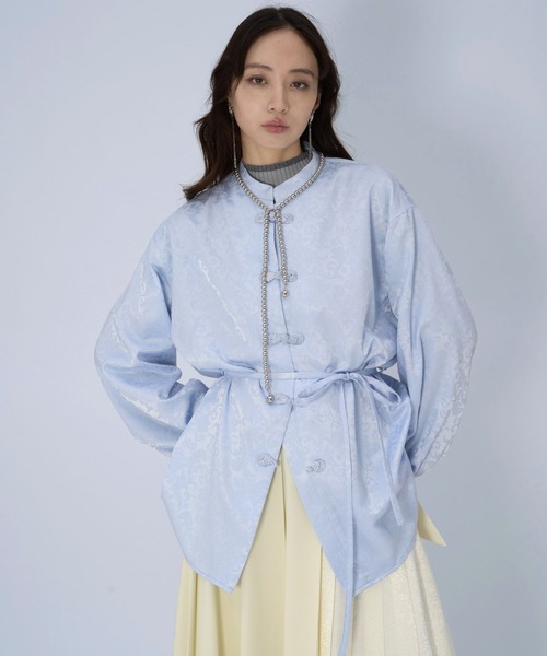 HARE（ハレ）の「アソートチャイナシャツ(HARE)（シャツ/ブラウス・レディース・ブルー/ブラック/ライトグレー/グリーン・FREE）」の21枚目の写真