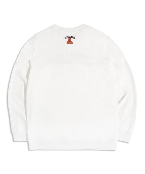 CORALIAN(コラリアン)の「ブラウンベアスウェットマンツーマンホワイト(スウェット・メンズ・その他・S/M/L/2XL/XL/4XL/5XL/6XL/3XL)」の5枚目の写真
