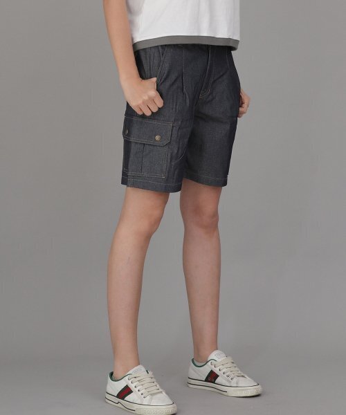 SAINTCREW(セントクルー)の「レトロラインカーゴショーツ RBC-340 デニムライトインディゴ(その他パンツ・メンズ・その他・MEDIUM/LARGE/X-LARGE)」の5枚目の写真
