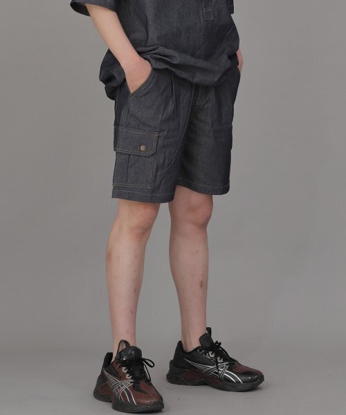 SAINTCREW(セントクルー)の「レトロラインカーゴショーツ RBC-340 デニムライトインディゴ(その他パンツ・メンズ・その他・MEDIUM/LARGE/X-LARGE)」の8枚目の写真