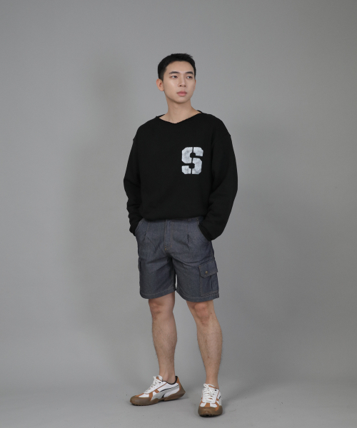 SAINTCREW(セントクルー)の「レトロラインカーゴショーツ RBC-340 デニムライトインディゴ(その他パンツ・メンズ・その他・MEDIUM/LARGE/X-LARGE)」の9枚目の写真