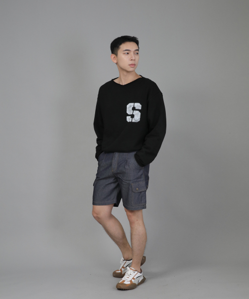 SAINTCREW(セントクルー)の「レトロラインカーゴショーツ RBC-340 デニムライトインディゴ(その他パンツ・メンズ・その他・MEDIUM/LARGE/X-LARGE)」の3枚目の写真