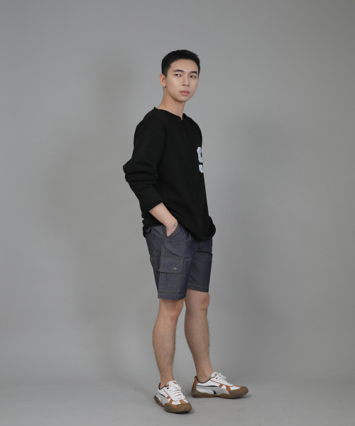SAINTCREW(セントクルー)の「レトロラインカーゴショーツ RBC-340 デニムライトインディゴ(その他パンツ・メンズ・その他・MEDIUM/LARGE/X-LARGE)」の4枚目の写真