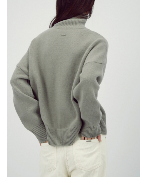 ACUD（アクド）の「Wool Turtle Neck Knit _Grey（ニット/セーター・レディース・アッシュグレー・FREE）」の2枚目の写真