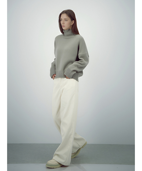 ACUD（アクド）の「Wool Turtle Neck Knit _Grey（ニット/セーター・レディース・アッシュグレー・FREE）」の3枚目の写真