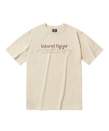 アイランドレタリング半袖アイボリー