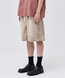 AKECII（アケシ）の「Nagi Track Denim Shorts - Beige（その他パンツ）」