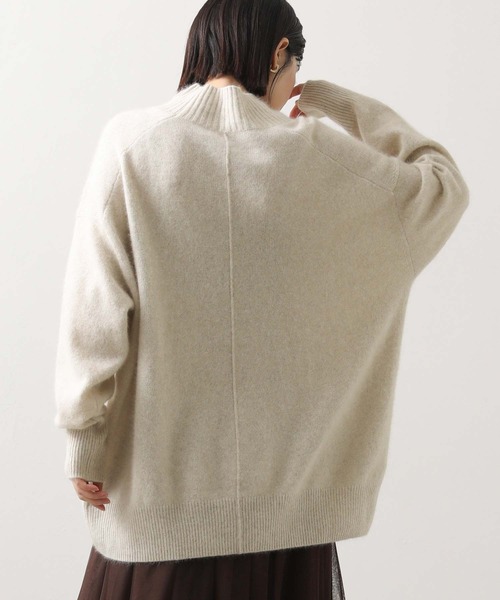 Gready Brilliant(グレディブリリアン)の「FOX30ハイネックワイドチュニック(ニット/セーター・レディース・ピンク/オートミール・FREE)」の9枚目の写真