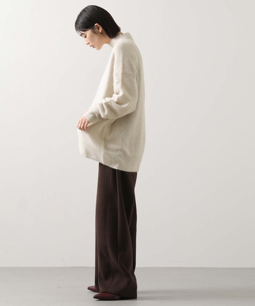 Gready Brilliant(グレディブリリアン)の「FOX30ハイネックワイドチュニック(ニット/セーター・レディース・ピンク/オートミール・FREE)」の12枚目の写真