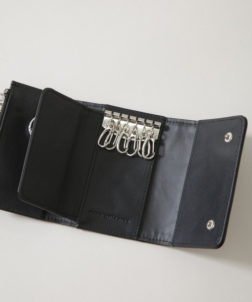NANO universe（ナノユニバース）の「WEB限定/フェイクレザーキーケース（キーケース/キーアクセサリー・メンズ・ブラック・FREE）」の5枚目の写真
