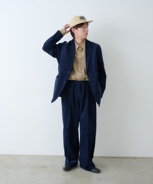 WHIMSIC（ウィムジック）の「【UNISEX/SETUP対応】コーデュロイ2Bテーラードジャケット（テーラードジャケット・レディース・ネイビー/ブラウン・FREE）」の7枚目の写真