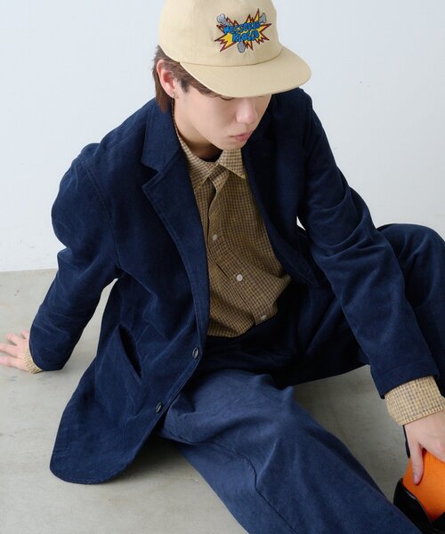 WHIMSIC（ウィムジック）の「【UNISEX/SETUP対応】コーデュロイ2Bテーラードジャケット（テーラードジャケット・レディース・ネイビー/ブラウン・FREE）」の11枚目の写真