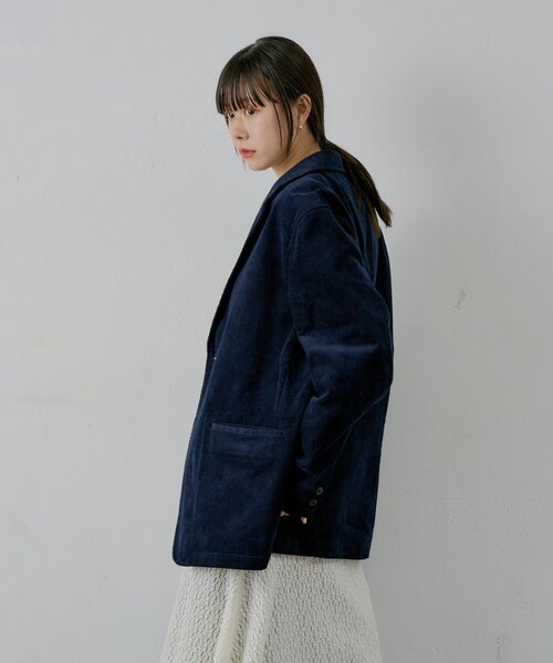 WHIMSIC（ウィムジック）の「【UNISEX/SETUP対応】コーデュロイ2Bテーラードジャケット（テーラードジャケット・レディース・ネイビー/ブラウン・FREE）」の15枚目の写真