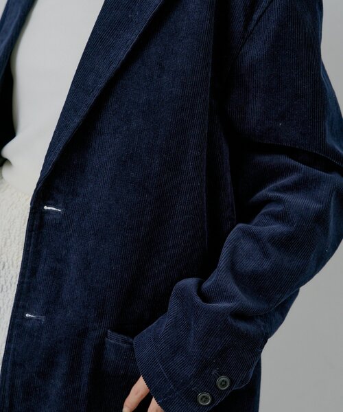 WHIMSIC（ウィムジック）の「【UNISEX/SETUP対応】コーデュロイ2Bテーラードジャケット（テーラードジャケット・レディース・ネイビー/ブラウン・FREE）」の20枚目の写真