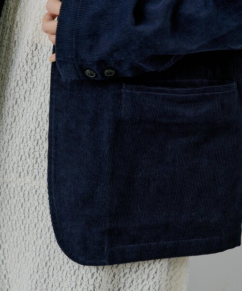 WHIMSIC（ウィムジック）の「【UNISEX/SETUP対応】コーデュロイ2Bテーラードジャケット（テーラードジャケット・レディース・ネイビー/ブラウン・FREE）」の21枚目の写真