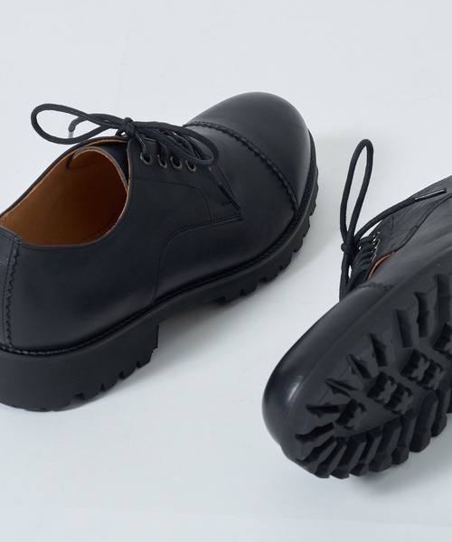 PADRONE(パドローネ)の「【PADRONE】別注 DERBY STRAIGHT TIP SHOES/WATER PROOF PX7358-2016-14C ダービーストレートチップシューズ(ドレスシューズ・メンズ・ダークブラウン系/ダークブラウン/ブラック系その他2/ブラック・43/42/40/41)」の7枚目の写真