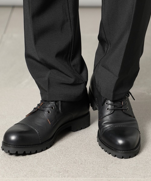 PADRONE(パドローネ)の「【PADRONE】別注 DERBY STRAIGHT TIP SHOES/WATER PROOF PX7358-2016-14C ダービーストレートチップシューズ(ドレスシューズ・メンズ・ダークブラウン系/ダークブラウン/ブラック系その他2/ブラック・43/42/40/41)」の15枚目の写真