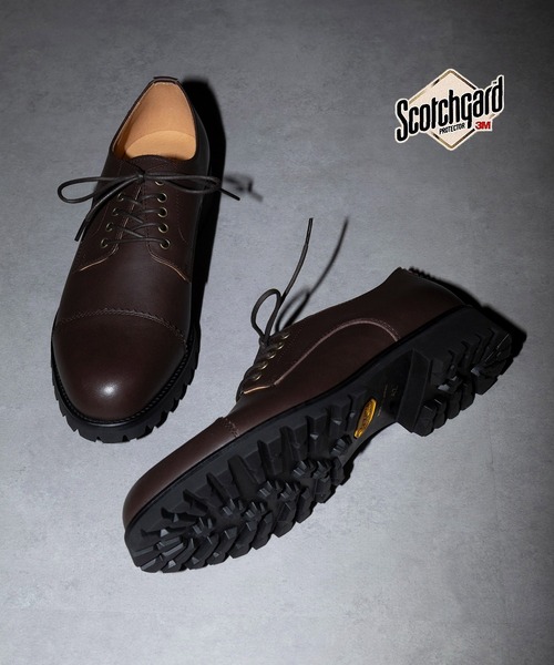 PADRONE(パドローネ)の「【PADRONE】別注 DERBY STRAIGHT TIP SHOES/WATER PROOF PX7358-2016-14C ダービーストレートチップシューズ(ドレスシューズ・メンズ・ダークブラウン系/ダークブラウン/ブラック系その他2/ブラック・43/42/40/41)」の21枚目の写真