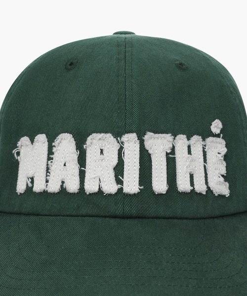 MARITHE + FRANCOIS GIRBAUD(マリテフランソワジルボー)の「MARITHE APPLIQUE FLAT CAP(キャップ・レディース・Navy/グリーン・フリー)」の6枚目の写真