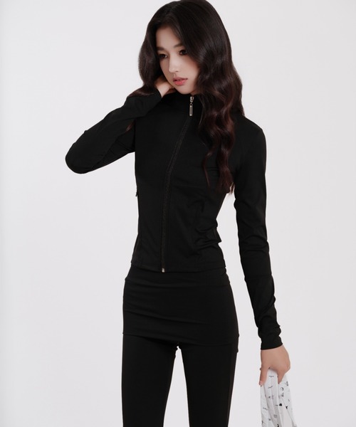 silent(and)(サイレントアンド)の「Slim Smooth Pants(スウェットパンツ・レディース・ピンク/ブラック・FREE)」の7枚目の写真