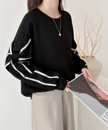 ABITOKYO（アビトーキョー）の「袖リボンデザインダンボールスウェットプルオーバー（スウェット）」