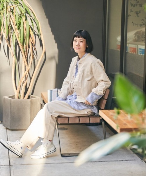 LBC(エルビーシー)の「【セットアップ着用可能】ナチュラルツイルシェフパンツ(その他パンツ・レディース・オフホワイト・L/M)」の6枚目の写真