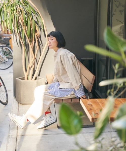 LBC(エルビーシー)の「【セットアップ着用可能】ナチュラルツイルシェフパンツ(その他パンツ・レディース・オフホワイト・L/M)」の7枚目の写真