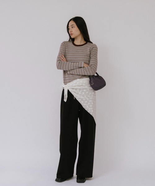 duei(デュイ)の「フェイクレザースクエアミニボストンバッグ / ショルダーバッグ(ショルダーバッグ・レディース・ブラック/パープル・FREE)」の15枚目の写真