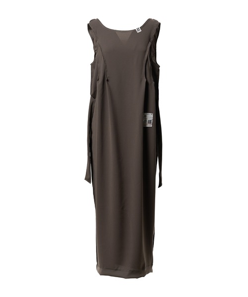 Maison MIHARA YASUHIRO(メゾンミハラヤスヒロ)の「Inside-out Dress(ドレス・レディース・ブラック/ブラウン・38/36)」の1枚目の写真