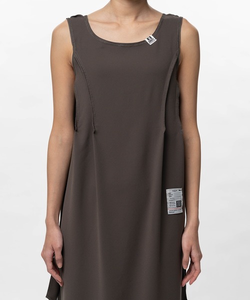 Maison MIHARA YASUHIRO(メゾンミハラヤスヒロ)の「Inside-out Dress(ドレス・レディース・ブラック/ブラウン・38/36)」の14枚目の写真