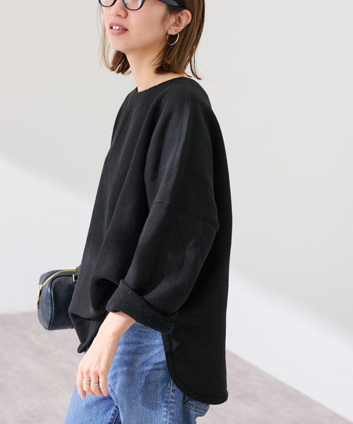 FRAMeWORK（フレームワーク）の「リヨセルコットンボートネックSWEAT（スウェット・レディース・ホワイト系その他/バーガンディー/グレー/ブラック・FREE）」の5枚目の写真