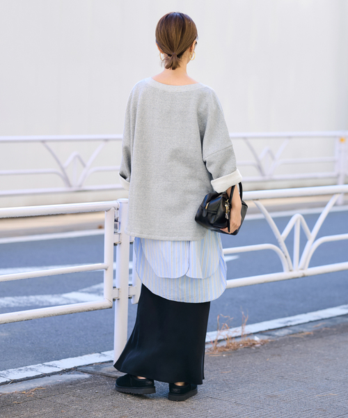 FRAMeWORK（フレームワーク）の「リヨセルコットンボートネックSWEAT（スウェット・レディース・ホワイト系その他/バーガンディー/グレー/ブラック・FREE）」の20枚目の写真