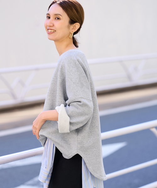 FRAMeWORK（フレームワーク）の「リヨセルコットンボートネックSWEAT（スウェット・レディース・ホワイト系その他/バーガンディー/グレー/ブラック・FREE）」の22枚目の写真