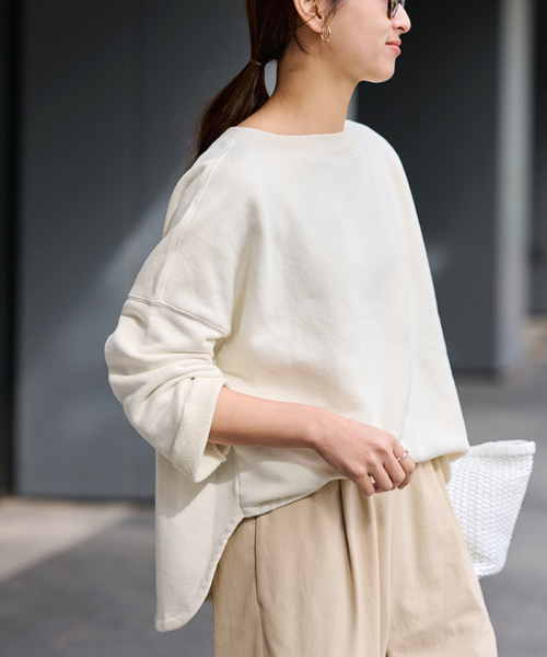 リヨセルコットンボートネックSWEAT（スウェット）｜FRAMeWORK