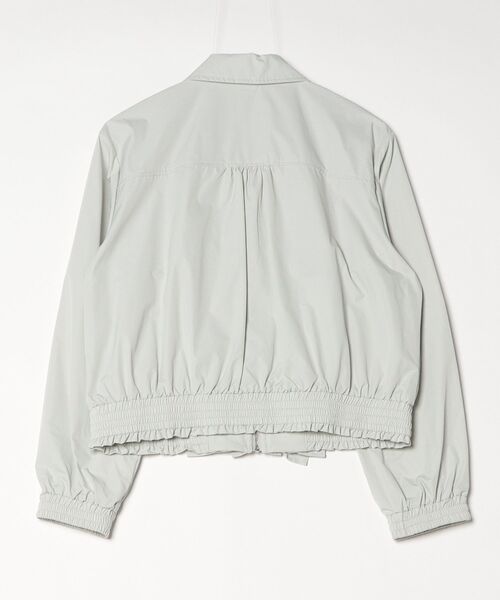 DOUBLE STANDARD CLOTHING(ダブルスタンダードクロージング)の「ストレッチタスロンフリルブルゾン(シャツ/ブラウス・レディース・ミント/ピンクベージュ・FREE)」の3枚目の写真