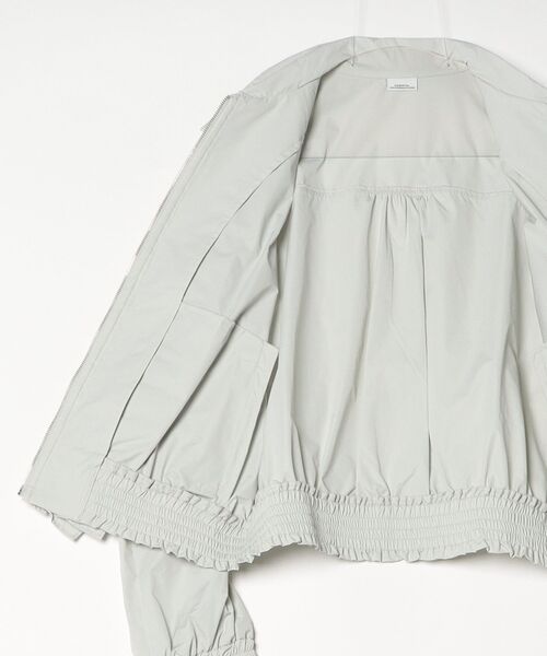 DOUBLE STANDARD CLOTHING(ダブルスタンダードクロージング)の「ストレッチタスロンフリルブルゾン(シャツ/ブラウス・レディース・ミント/ピンクベージュ・FREE)」の4枚目の写真