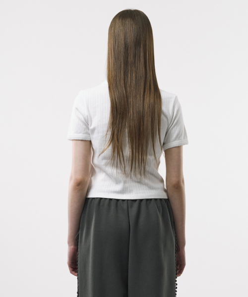 FOR THE WEATHER(フォーザウェザー)の「アイレットピンコートTシャツ(ホワイト)(Tシャツ/カットソー・レディース・その他・SMALL/MEDIUM)」の4枚目の写真