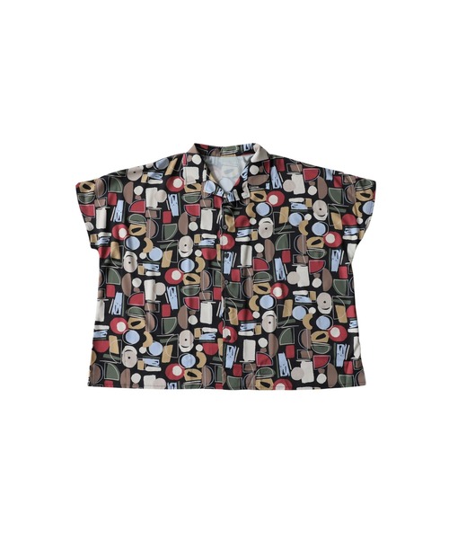 antiqua（アンティカ）の「幾何学柄 シャツ（シャツ/ブラウス・レディース・ホワイト/ブラック・ONESIZE）」の13枚目の写真