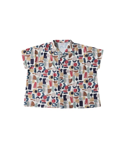 antiqua（アンティカ）の「幾何学柄 シャツ（シャツ/ブラウス・レディース・ホワイト/ブラック・ONESIZE）」の14枚目の写真