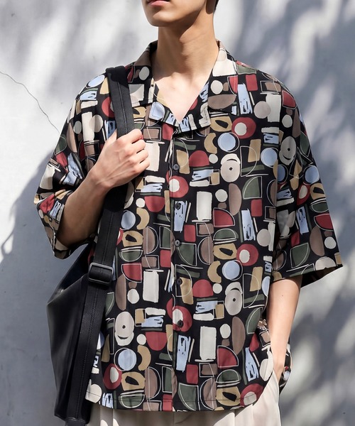 antiqua（アンティカ）の「幾何学柄 シャツ（シャツ/ブラウス・レディース・ホワイト/ブラック・ONESIZE）」の19枚目の写真