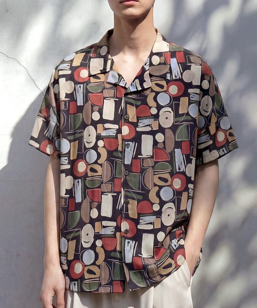 antiqua（アンティカ）の「幾何学柄 シャツ（シャツ/ブラウス・レディース・ホワイト/ブラック・ONESIZE）」の15枚目の写真