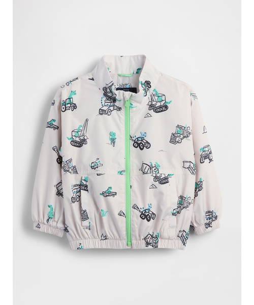 GAP（ギャップ）の「ウィンドブレーカー ジャケット (幼児・ベビー)（ナイロンジャケット・キッズ・マルチ/ブルー・80ｃｍ/90cm/95cm/100cm/105cm/110cm）」の3枚目の写真