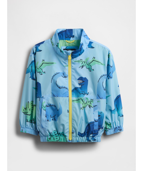GAP（ギャップ）の「ウィンドブレーカー ジャケット (幼児・ベビー)（ナイロンジャケット・キッズ・マルチ/ブルー・80ｃｍ/90cm/95cm/100cm/105cm/110cm）」の9枚目の写真