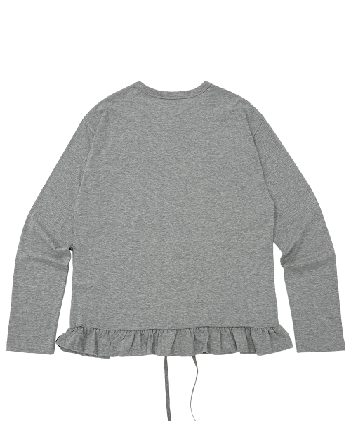 PLASMASPHERE（プラズマスフィア）の「ネティドットスカーフセットアップシャーリングカンカンバクシTシャツカーディガン_グレー（カーディガン/ボレロ・レディース・グレー・FREE）」の4枚目の写真