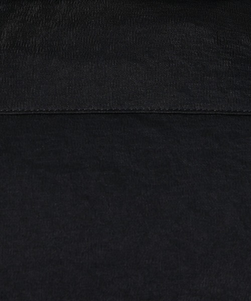 HIDEAWAYS NICOLE（ハイダウェイニコル）の「シャリトロメランジジャージー　ショートレギュラーシャツ（シャツ/ブラウス・メンズ・サックスブルー/ブラック/ネイビー・MEDIUM/X-LARGE/LARGE）」の5枚目の写真