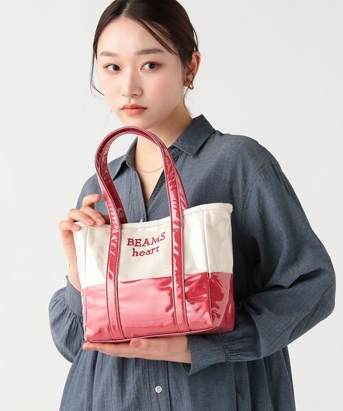 クリスタル★ビジュー付きトートバッグ　4/30迄出品 キャンバス ビニール トートバッグ（トートバッグ）｜BEAMS HEART
