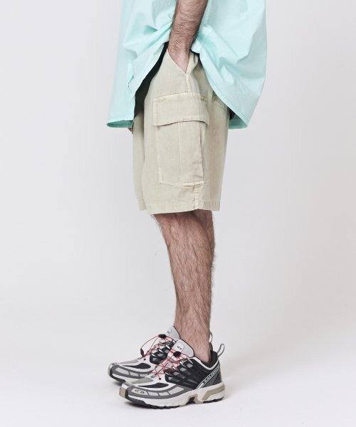 CARGOBROS（カーゴブロス）の「CBピグメントカーゴショートパンツ（ベージュ）（その他パンツ・メンズ・その他・FREE）」の2枚目の写真